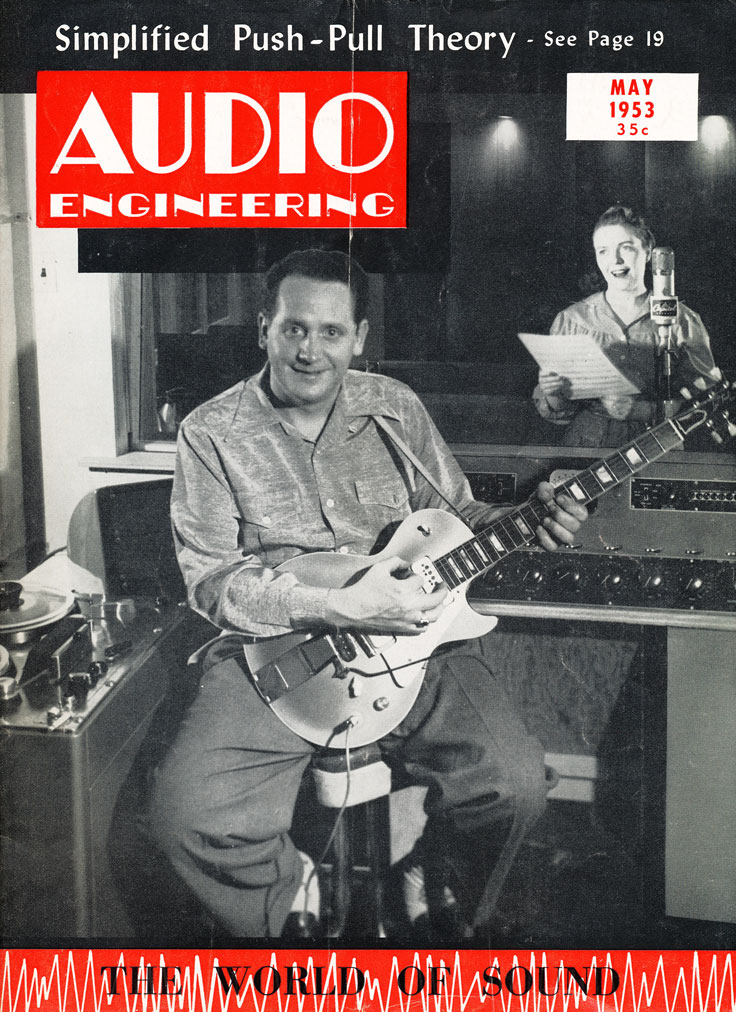 Les Paul and Mary Ford featured on Audio Magazine's cover