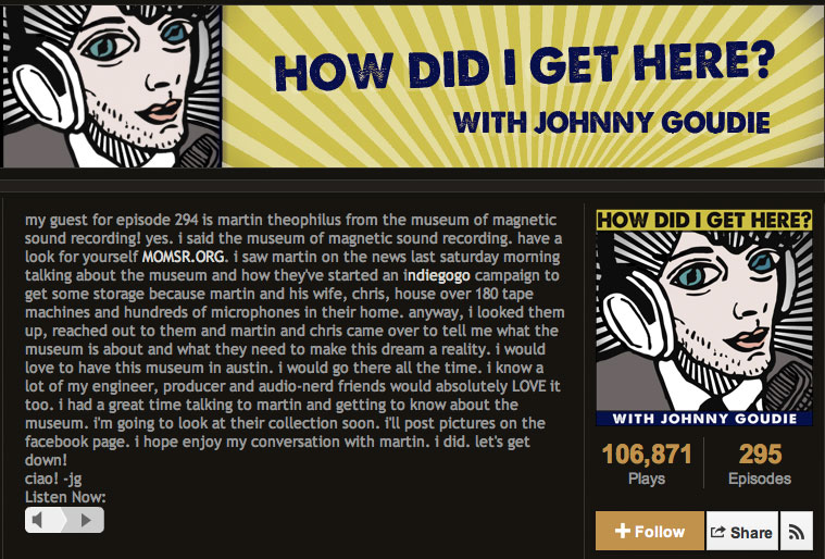 Johnny Goudie - How'd I Get Here interview