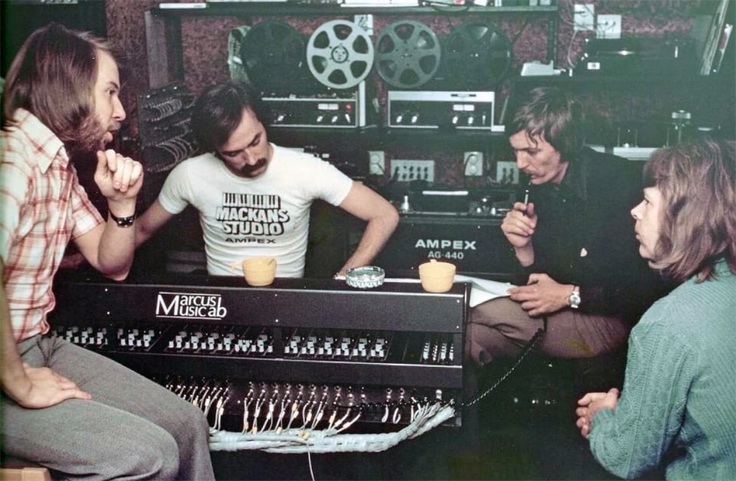 ABBA with Revox reel tape recorder