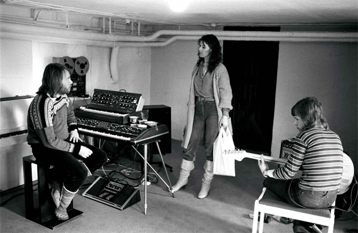 ABBA with Tascam reel tape recorder