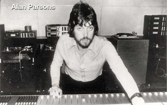 Alan Parsons with Ampex reel tape recorder