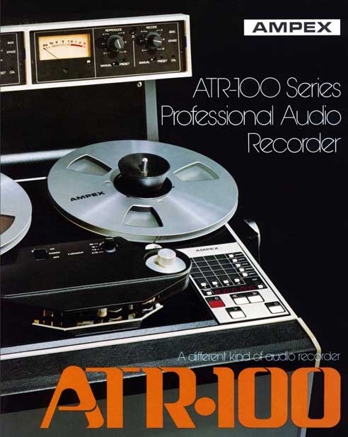Ampex ATR 100 Brochure Cover