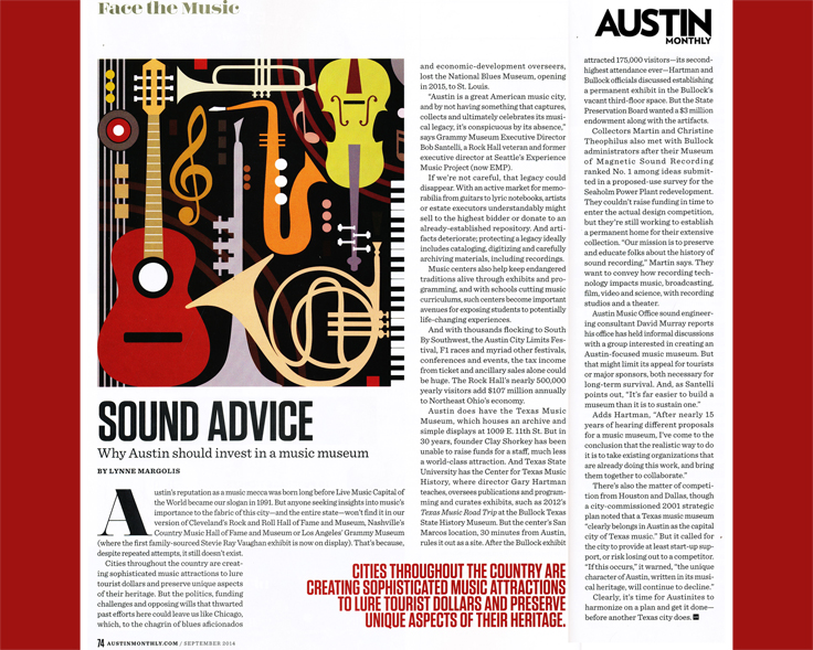 Austin Music Magazin on Austin Music and MOMSR