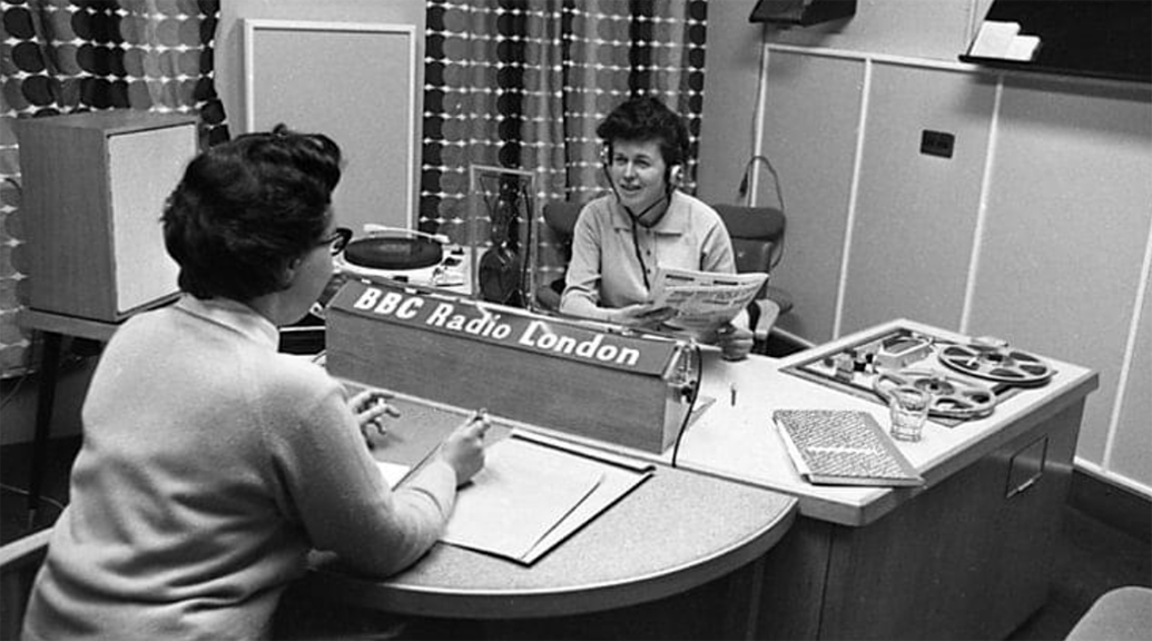 BBC Radio London with Philips Pro 20 reel tape recorder