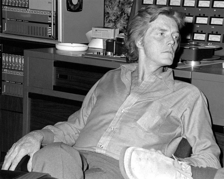 Bob Crewe with MCI reel tape recorder - Crewe co-wrote and produced a string of Top 10 singles with Bob Gaudio for the Four Seasons