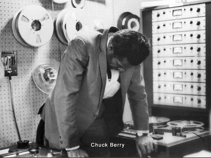 Chuck Berry With Scully Tape Recorder