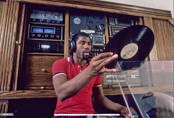 Clarence Williams with ReVox reel tape recorder