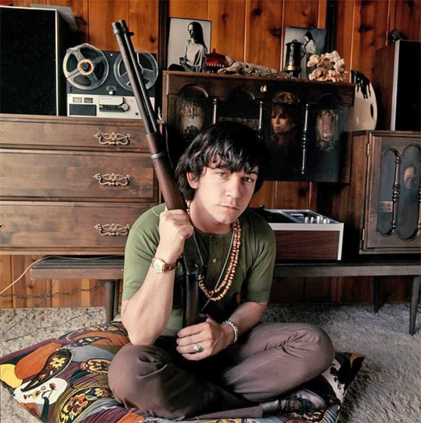 Eric Burdon (The Animals and War) with Sony reel to reel tape recorder