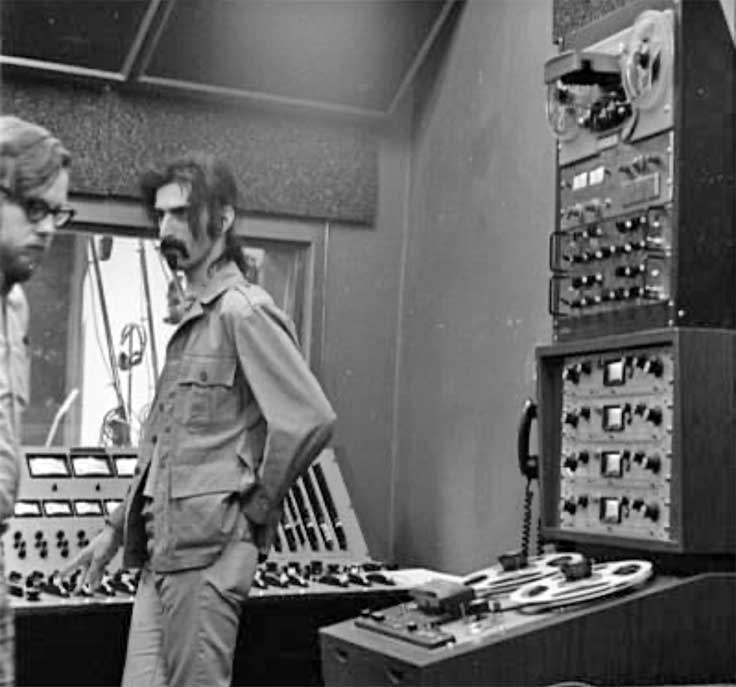 Frank Zappa Ampex and Scully reel tape recorders
