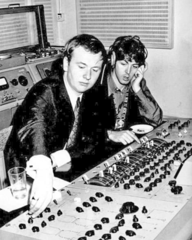 Geoff Emerick with Paul McCartney and BTR recorders