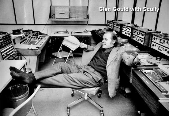 Glen Gould with Scully tape recorders