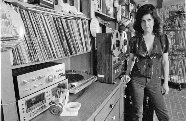 Grace Slick with Teac 3440