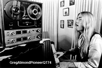 Greg Almond with Pioneer QT74 reel tape recorder