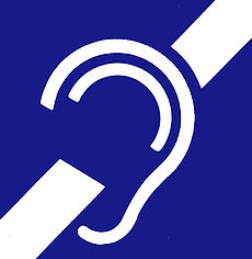 International symbol for persons who are deaf