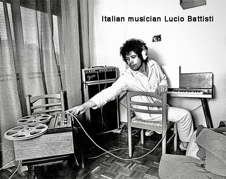 Italian musician Lucio Battisti