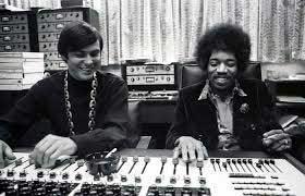 Jimmy Hendrix recording at the Record Plant