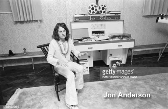 Jon Anderson and a ReVox Tuner, Amp and A77 reel tape recorder