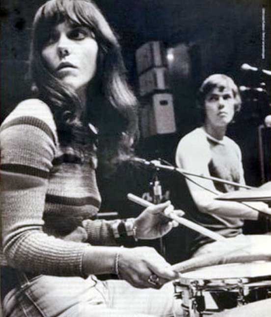 Karen and Richard Carpenter in studio