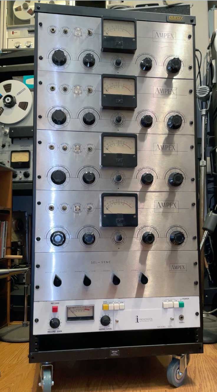 Ampex 300 4 channel Sel-Sync amp rack