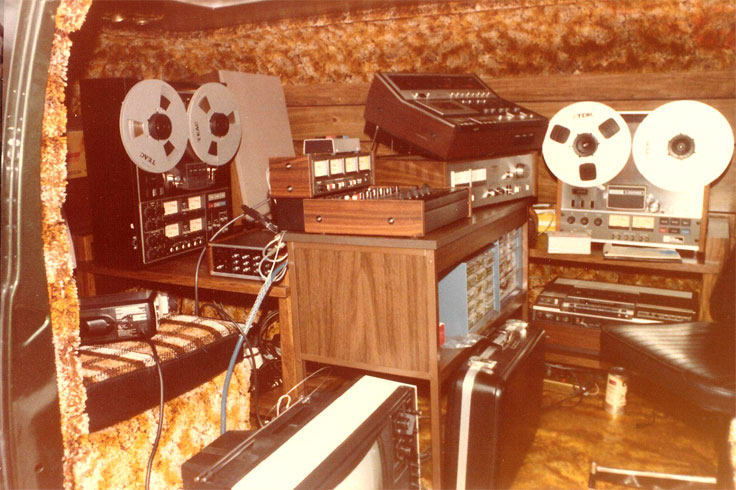 Phantom Productions' on-location recording van 1979