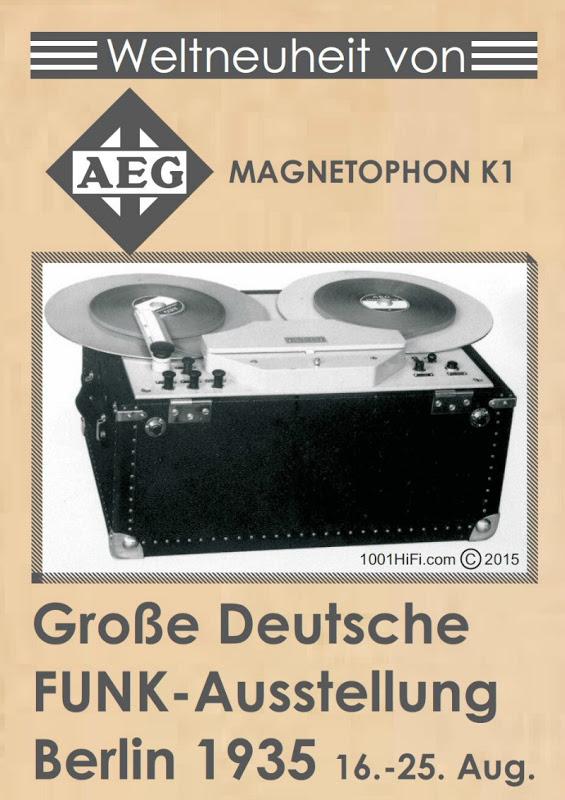 1935 AEG Magnetiphon K-1