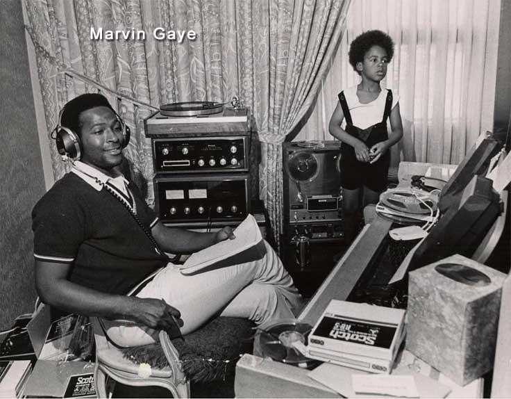 Marvin Gaye with Teac A-7010