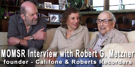 MOMSR interview with Robert G. Metzner