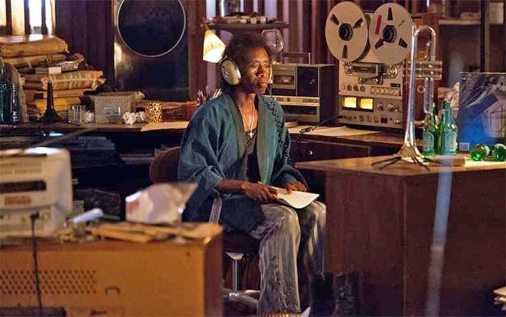Miles Davis with Sony Reel tape recorder