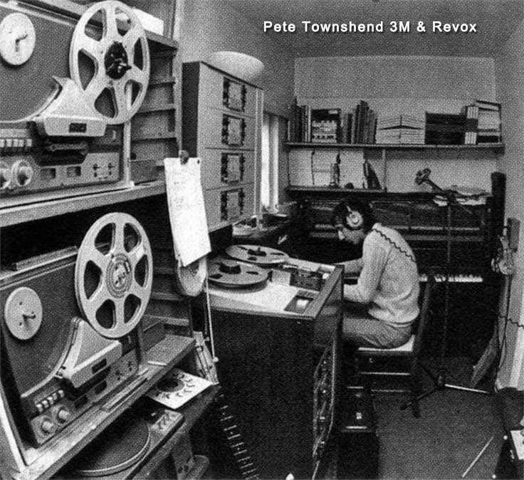 Pete Townshend 3M & ReVox reel tape recorders