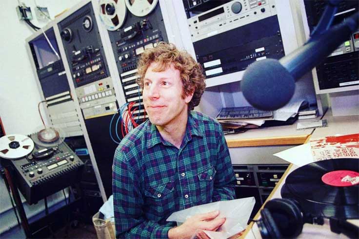 Phil Schaap Radio DJ Playing Charlie Parker with Otari reel tape recorders