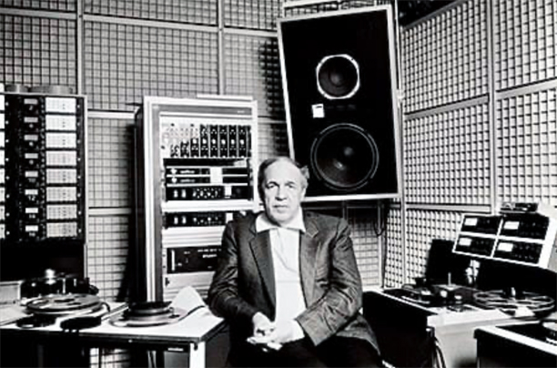 Pierre Louis Joseph Boulez, one of the dominant figures of the post-war classical music world - Ampex Tape Recorders