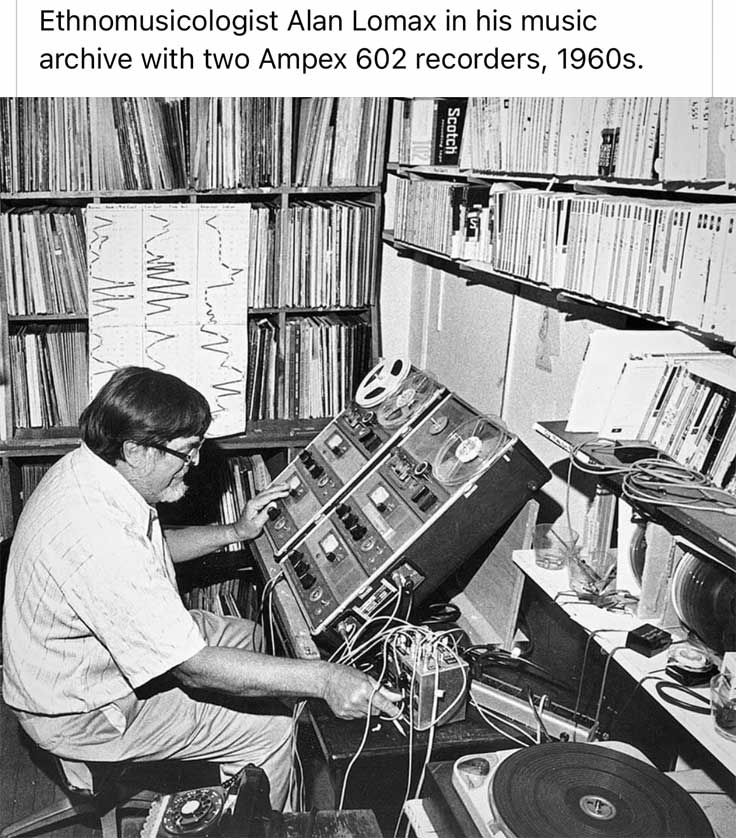 Alan Lomax with Ampex