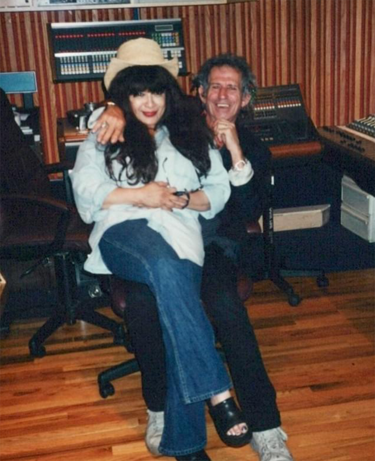 Ronnie Spector and Keith Richards with Studer