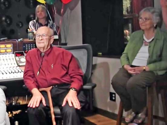 Rupert and his wife Evelyn Neve at Blue Rock Studio - photo by MOMSR