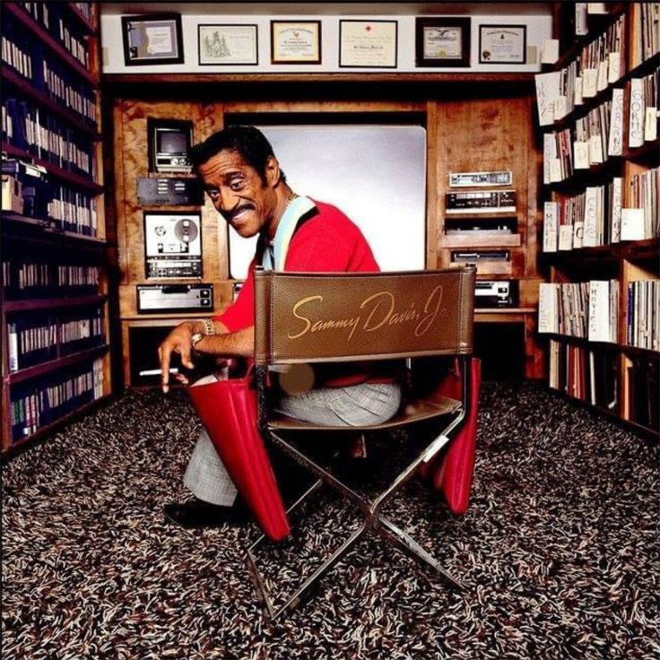 Sammy Davis Jr. with Sony four channel reel tape recorder