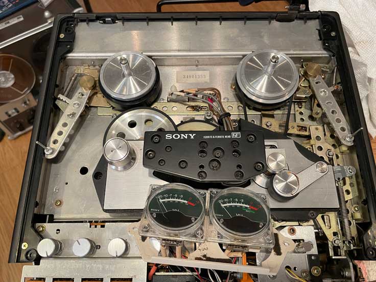 Sony TC-510-2 reel tape recorder in the MOMSR/Reel2ReelTexas/Theophiluis vintage recording collection