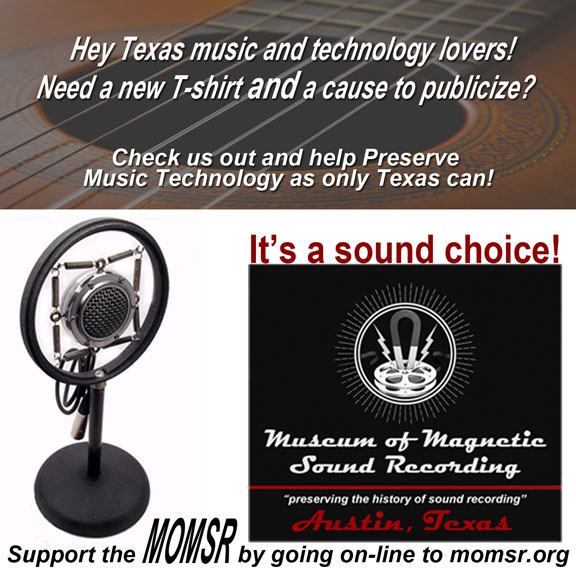 Texas Music Magazine ad for MOMSR
