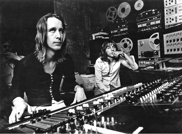 Todd Rundgren with Sony reel to reel tape recorders