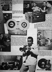 Burton Harris 1977 with Teac tape recorder