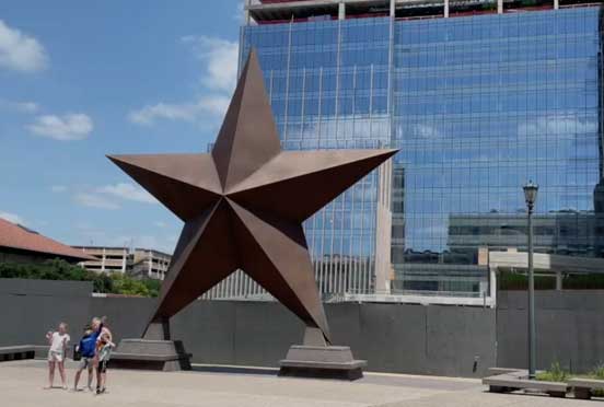 Star in front of Bob Bullock Texas State History Museum