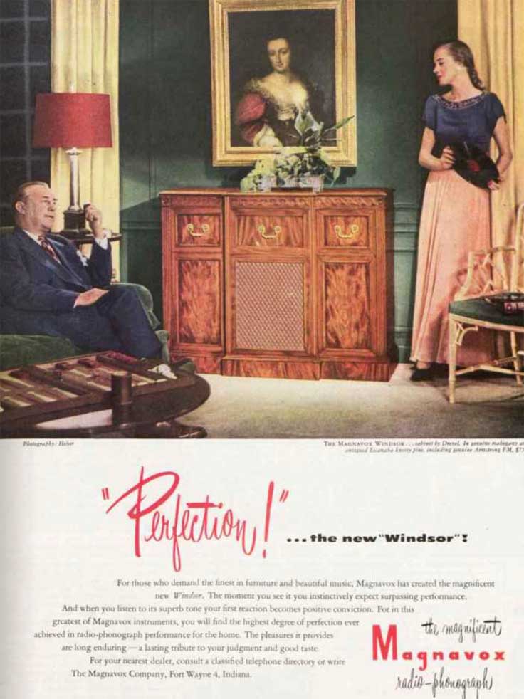  ad in the October 17, 1947 issue of the Saturday Evening Post