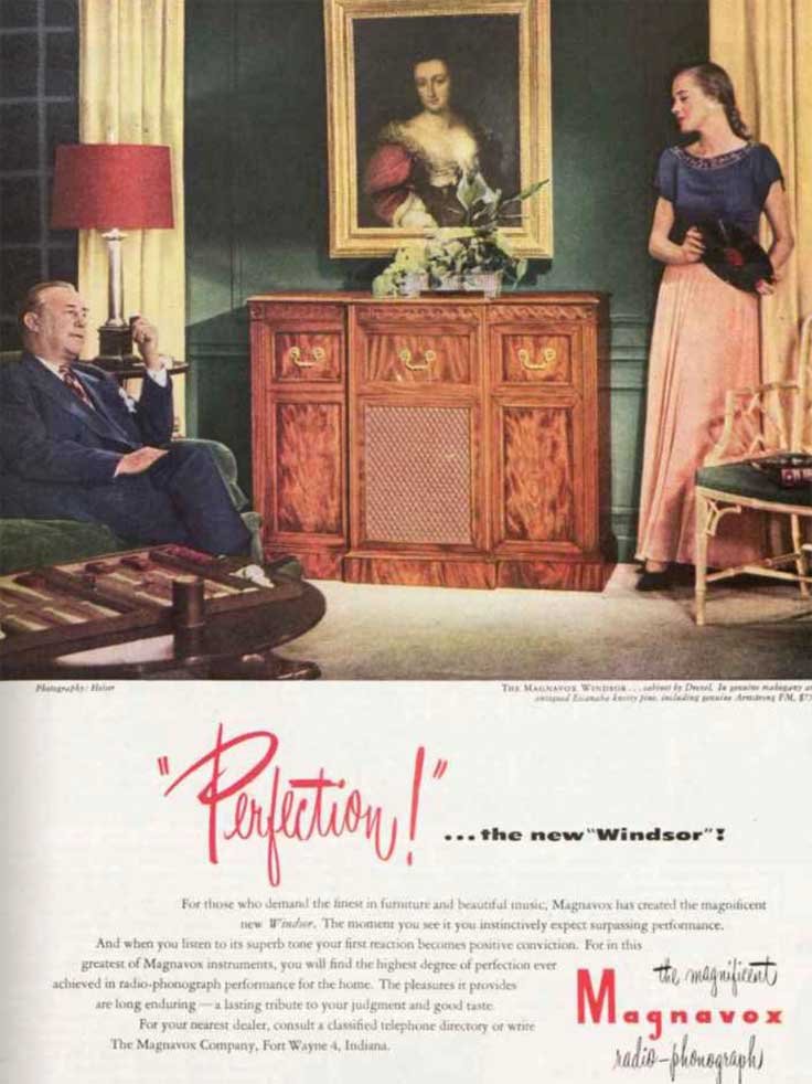  ad in the October 17, 1947 issue of the Saturday Evening Post