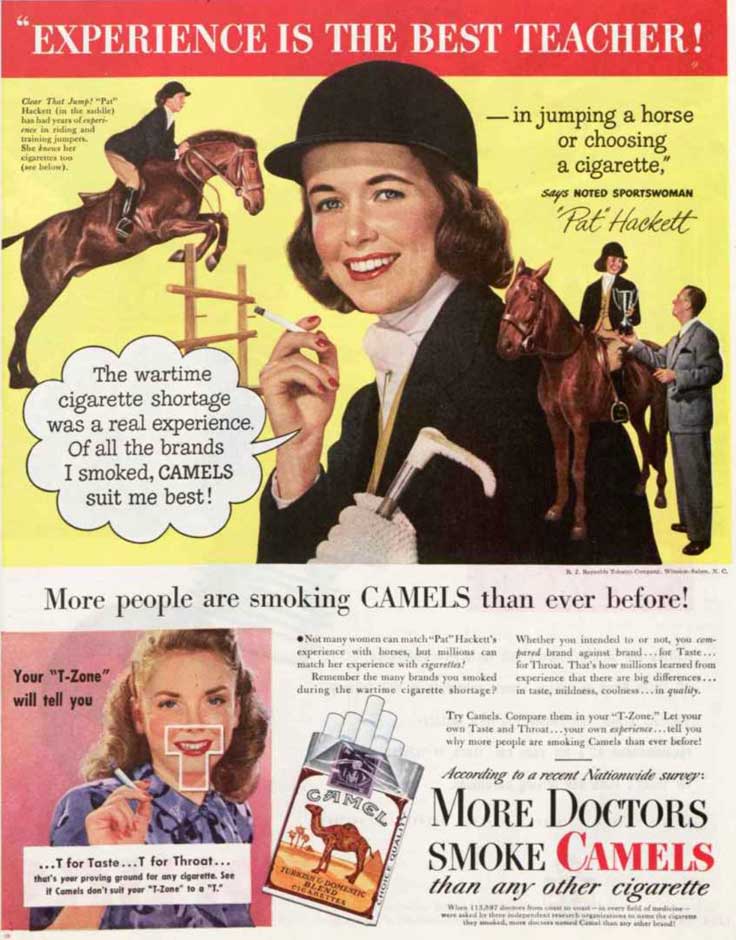 ad in the October 17, 1947 issue of the Saturday Evening Post
