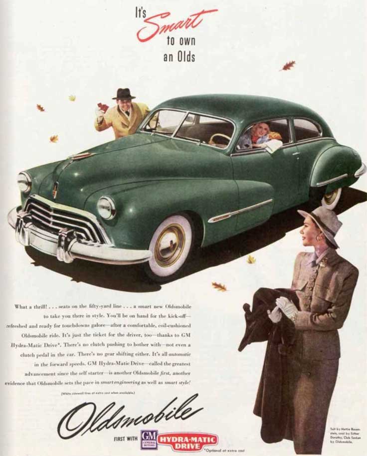 ad in the October 17, 1947 issue of the Saturday Evening Post